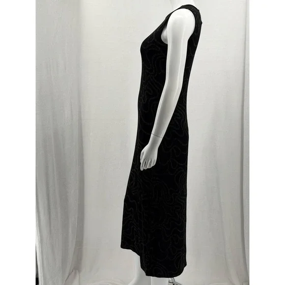 Vintage Jalate Dress Womens Small Black Sheer Maxi Fairy Grunge Whimsigoth Y2K - Picture 4 of 9
